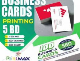 5 BD only Business Cards