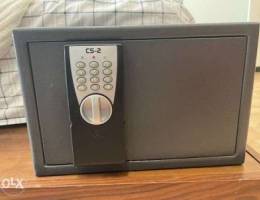 Metal safe with pass code