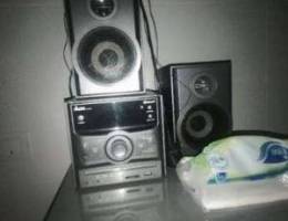 Sound system with Bluetooth, CD and radio