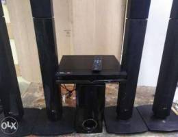 LG home theater 5.1c with 4tower speakers