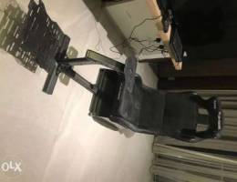 Racing simulator seat +Free Ferrari HeadSe...