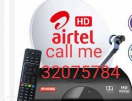 Airtel dish setup box receiver and fitting