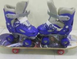 Skating shoes and board