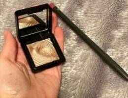 Kiko lipstick eyeshadow gold highlighter M...