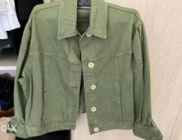 Zara Jean Jacket Green (women) Size M