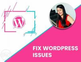 will fix wordpress website issues or theme...