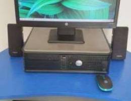 Desktop computer with computer table