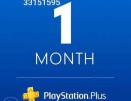 1 month playstation plus