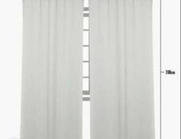 Grey Blackout Curtains 135 x 230cm