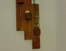 Wooden wall stand