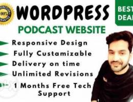 we will design wordpress podcasting websit...