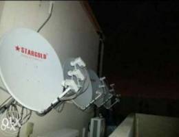 Dish satellite TV receives Airtel dish fit...