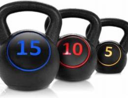 MaxKare Kettlebell Set 3-Piece HDPE 5lb, 1...