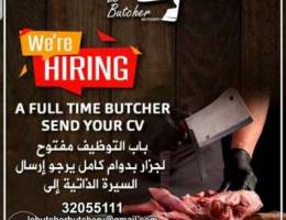 Looking for fulltime Butcher