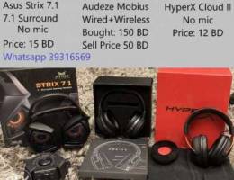 Gaming headphones for sale