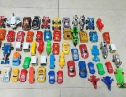 65 assorted kids cars, bikes etc