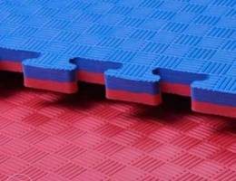 Blue/ Red Gym Floor Mat Available