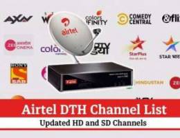 airtel DTH Receiver and Dish