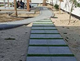 Artificial grass for outdoor and indoor.