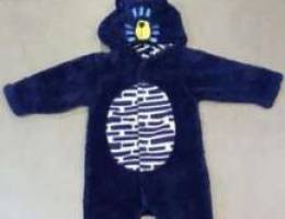 Mothercare Baby Bear Onesie Blue