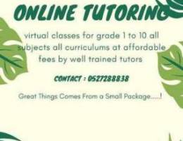 Online tutoring classes