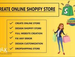 we will do shopify website design, shopify...