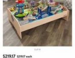 kidkraft paw patrol wooden train table