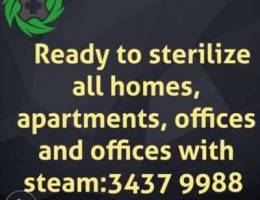 Ready to sterilize all homes, apartments, ...