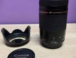 canon zoom lens 75-300mm very clean