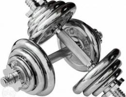 Unisex's 20Kg Adjustable Dumbbell Set-Chro...