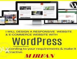 we will design responsive wordpress or eco...