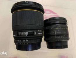 Sigma 28mm f1.8 and Nikon 50mm f1.8 for Ni...