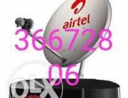 Airtel dish and receiver full HD and arobs...