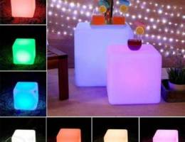 Rechargeable lighting cubes