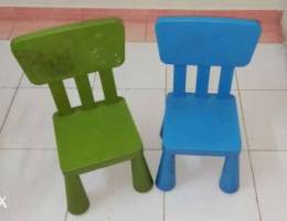 Kids coloured mini chair