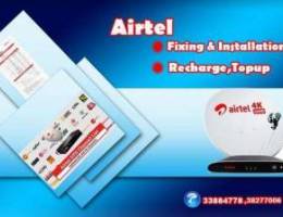 Airtel recever dish fixing