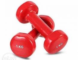 1kg x 2 Vinyl Dumbbell Available