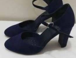 Navy blue court heels