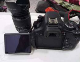 Canon 600d with 18-55 mm lens