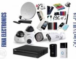 Dish satellite TV receives CCTV fixings