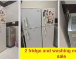 fridge and washing machine