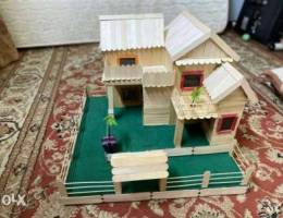 wood stick house for office home