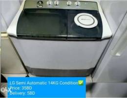 Semi automatic washing machine 14kg good c...