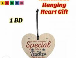 Handmade hanging heart gift