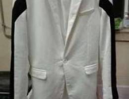 White Branded Blazer