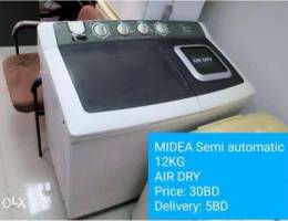 MIDEA semi automatic washing machine 12kg ...