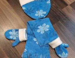 Cute winter set (hat, gloves, scarf) 2-3 y...