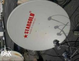 new satellite dish CCTV Airtel Dish fixing...