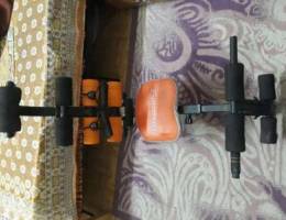 Exercise bench with belt