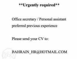 Urgently required office secretary / perso...